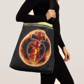 キリスト教の聖三位一体イエスの十字架 クロスボディバッグ (クローズアップ)