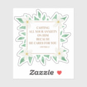 キリスト教の聖句が彼に不安を与える シール (シート)