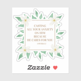 キリスト教の聖句が彼に不安を与える シール