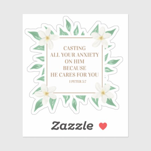 キリスト教の聖句が彼に不安を与える シール (シート)