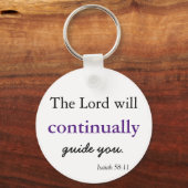 キリスト教の聖句の主があなたを導く キーホルダー (正面)