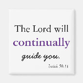 キリスト教の聖句の主があなたを導く マグネット (正面)