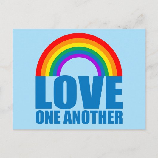 キリスト教の聖句を愛感動的し合う ポストカード (正面)
