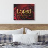 キリスト教の聖句バレンタインデーを愛した キャンバスプリント (インサイチュ (寝室))