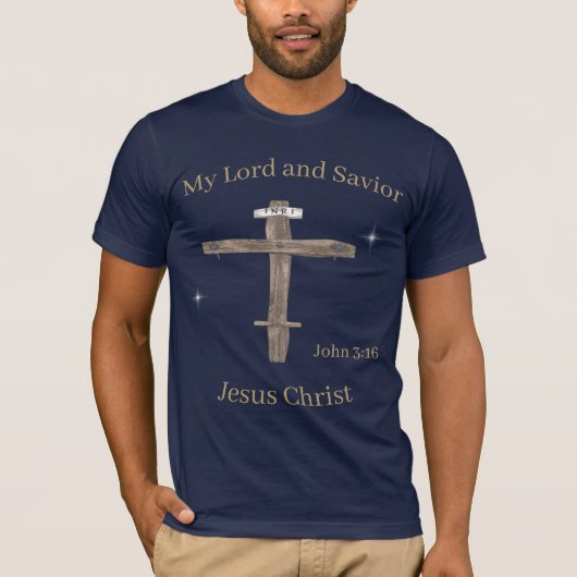 キリスト教の聖書と裏面の聖書の詩 Tシャツ (正面)