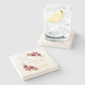 キリスト教の聖書の一節:ロード&ドグッドを信頼 ストーンコースター (横)