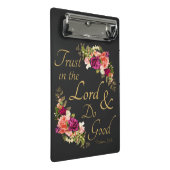 キリスト教の聖書の一節：ロード&ドグッドを信頼 ミニクリップボード (アングル)