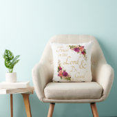 キリスト教の聖書の一節:主の信頼 クッション (椅子)