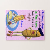 キリスト教の聖書の引用文 ジグソーパズル (横)