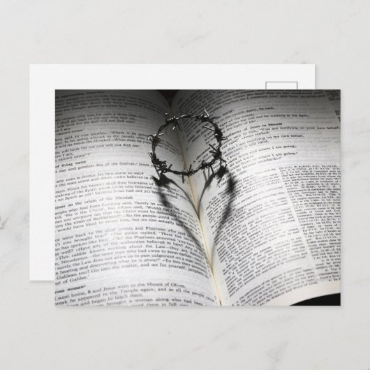 キリスト教の聖書の愛ハート感動的 ポストカード (正面/裏面)