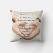 キリスト教の聖書の結婚写真 クッション (裏面)