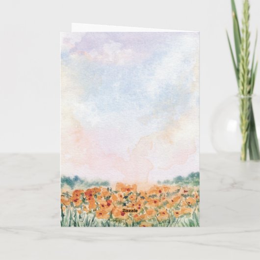 キリスト教の聖書の聖句のカードを何も気にしない サンキューカード (裏面)