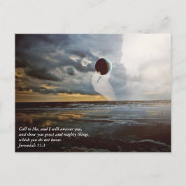 キリスト教の聖書の聖句の励まし ポストカード