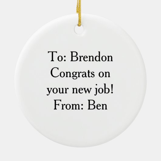 キリスト教の聖書の聖句は本当に喜ぶこと1ペテロ1:6 セラミックオーナメント (裏面)