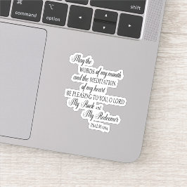 キリスト教の聖書の聖句は私の口の言葉かもしれない シール