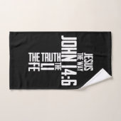 キリスト教の聖書の聖句イエスの道ヨハネ14:6 ハンドタオル (ハンドタオル)