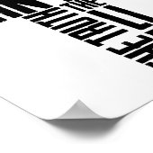 キリスト教の聖書の聖句イエスの道ヨハネ14:6 ポスター (角)