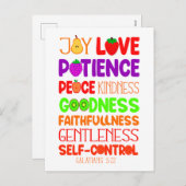 キリスト教の聖書の聖句 シーズンポストカード (正面/裏面)