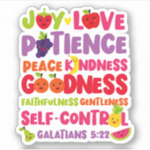 キリスト教の聖書の聖句 シール (正面)