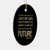 キリスト教の聖書の聖句 – Jeremiah 29:11 セラミックオーナメント (右)