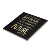 キリスト教の聖書の聖書の詩-ジェレミアの29:11 タイル (側面)