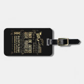 キリスト教の聖書の聖書の詩-ロマンの12:9 - 12 ラゲッジタグ (正面横)