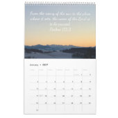 キリスト教の聖書の言葉 カスタムテキスト & 写真 カレンダー (1月 2027)
