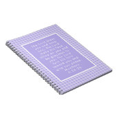 キリスト教の聖書の詩のデザイン ノートブック (右側)
