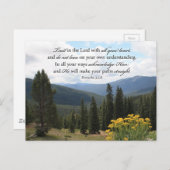 キリスト教の聖書の詩の写真の感動的な写真 ポストカード (正面/裏面)