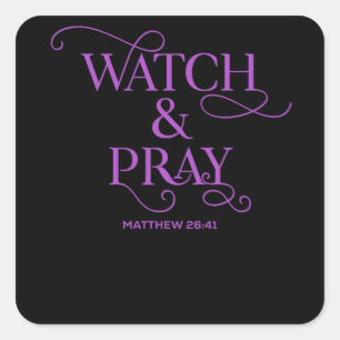 キリスト教の聖書の詩の時計と祈 スクエアシール