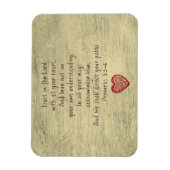 キリスト教の聖書の詩の箴言3:5-6 マグネット (縦)