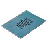 キリスト教の聖書の詩の諺の3:5 - 6 ノートブック (左側)