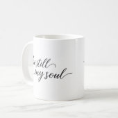 キリスト教の聖書の詩|は今でも私の精神です コーヒーマグカップ (正面左)