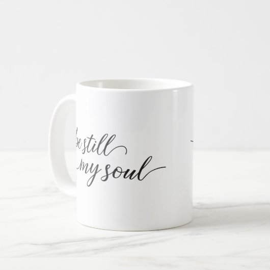 キリスト教の聖書の詩|は今でも私の精神です コーヒーマグカップ (正面左)