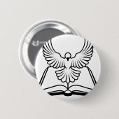 キリスト教の聖書の鳩の概念 缶バッジ (正面&裏面)