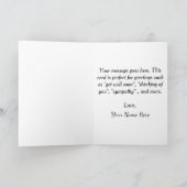 キリスト教の聖書は、信仰は物事を簡単にするものではない カード (内部)