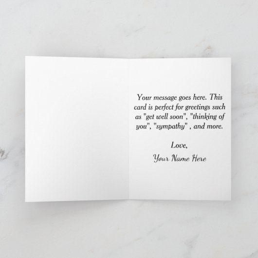 キリスト教の聖書は、信仰は物事を簡単にするものではない カード (内部)