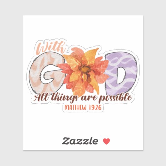 キリスト教の聖書を神と共に シール (シート)