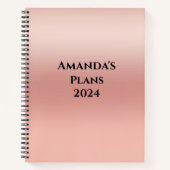 キリスト教の聖書パーソナライズされたの聖句年 ノートブック (正面)