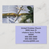 キリスト教の聖書ビジネスはカード見ます 名刺 (正面/裏面)