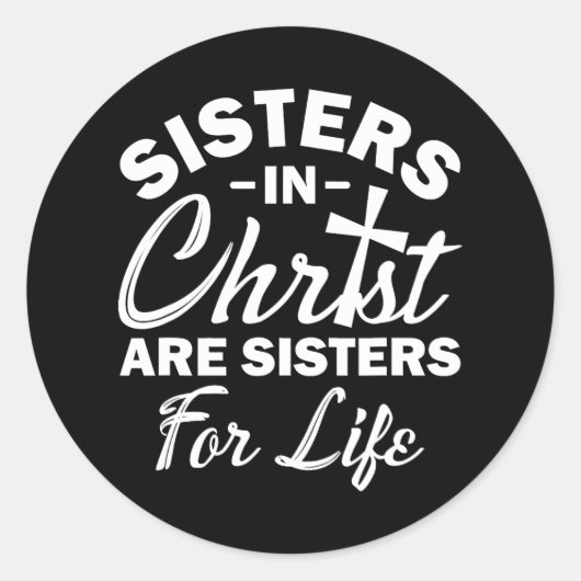 キリスト教の聖書姉妹はキリストにある ラウンドシール (正面)