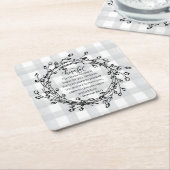 キリスト教の聖書感動的節 スクエアペーパーコースター (アングル)