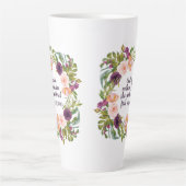 キリスト教の聖書神は彼女の内にある カフェラテマグ (正面)