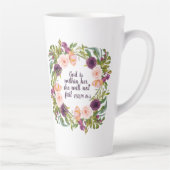 キリスト教の聖書神は彼女の内にある カフェラテマグ (右)