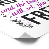 キリスト教の聖書第8章32節 ポスター (角)