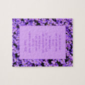 キリスト教の聖書紫色の花を恐れてはいけない ジグソーパズル (横)