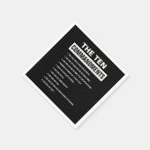 キリスト教の聖書聖句10戒 スタンダードカクテルナプキン (角)