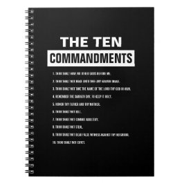 キリスト教の聖書聖句10戒 ノートブック
