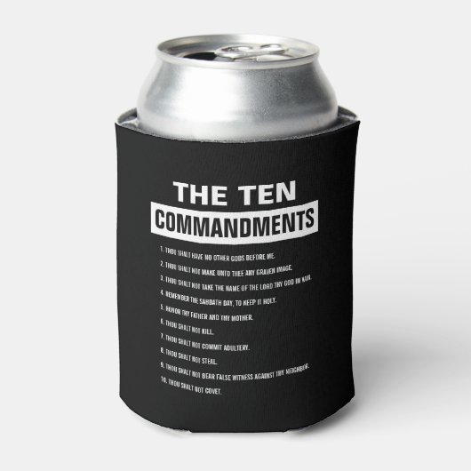 キリスト教の聖書聖句10戒 缶クーラー (缶正面)