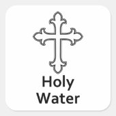 キリスト教の聖水を渡る スクエアシール (正面)
